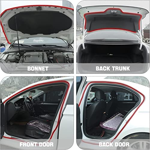 Double Layer Self-Adhesive Car Door Rubber Seal Strip - 5 Holes - Product Imagery