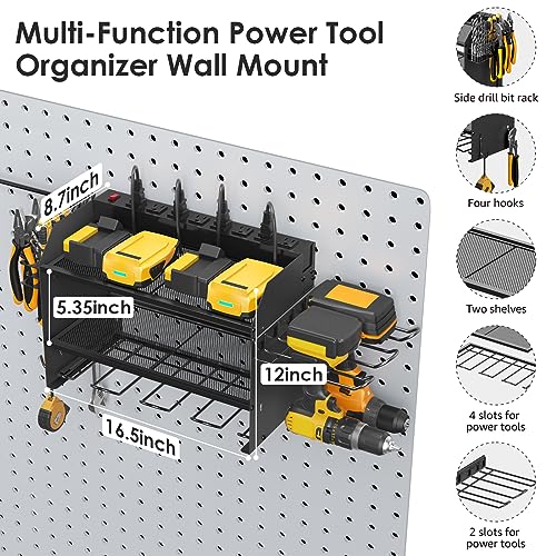 CCCEI Modular Power Tool Organizer Wall Mount Charging Station, - Product Imagery