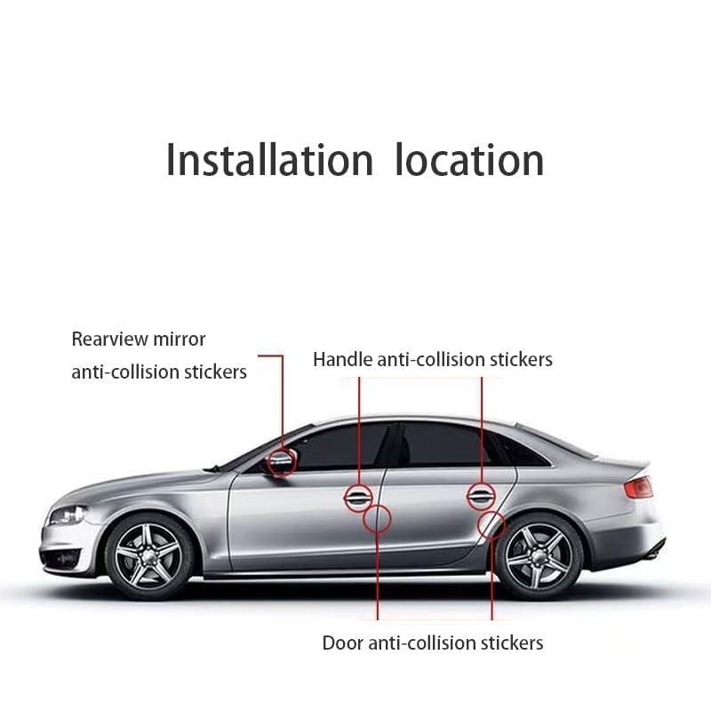 Car Door Handle Scratch Guard for Acura ADX RDX MDX ZDX RSX - Product Imagery