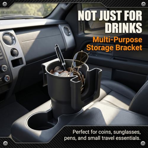 Car Door Cup Holder, 2-in-1 Bottle Stand & Phone Mount, - Product Imagery