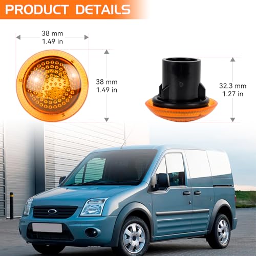 Driver and Passenger Turn Signal Light for 2010-2023 Ford - Product Imagery
