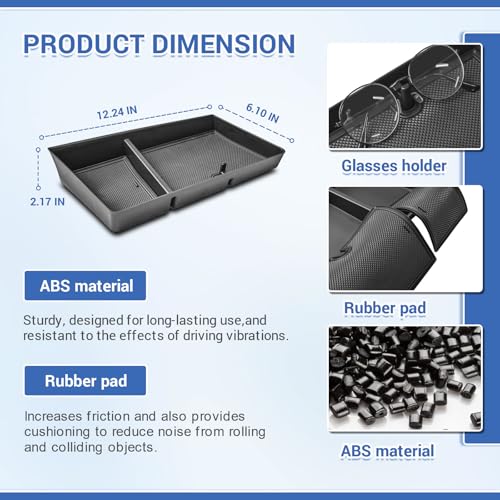Dashboard Organizer Tray for 2024 2025 2026 Chevy Trax Interior - Product Imagery