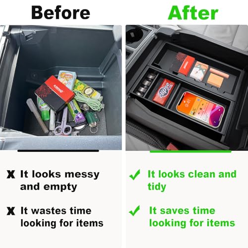 PIMCAR Center Console Organizer for 2024 2025 2026 Ford F150 & - Product Imagery
