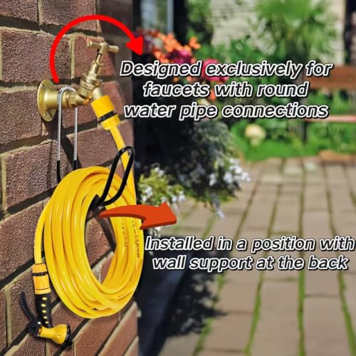 Garden Hose Holder Water Hose Hanger Wall Mounted,304Stainless - Product Imagery