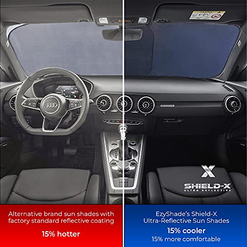 EzyShade Car Windshield Sun Shade. See Vehicle Size-Chart. - Product Imagery
