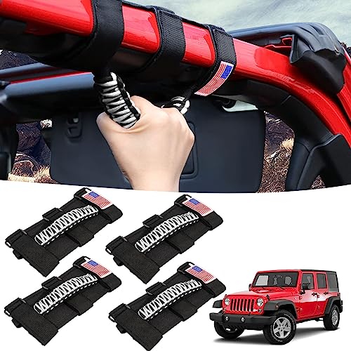 Gaizon 4 Pack Grab Handles Roll Bar Paracord Handgrip Handles - Product Imagery