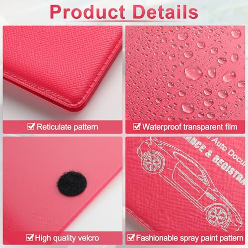 UYYE Car Registration and Insurance Card Holder, Vehicle Glove - Product Imagery