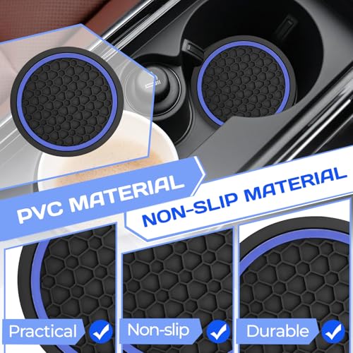 4PCS Car Cup Holder Coasters,Universal Auto Non-Slip Insert - Product Imagery