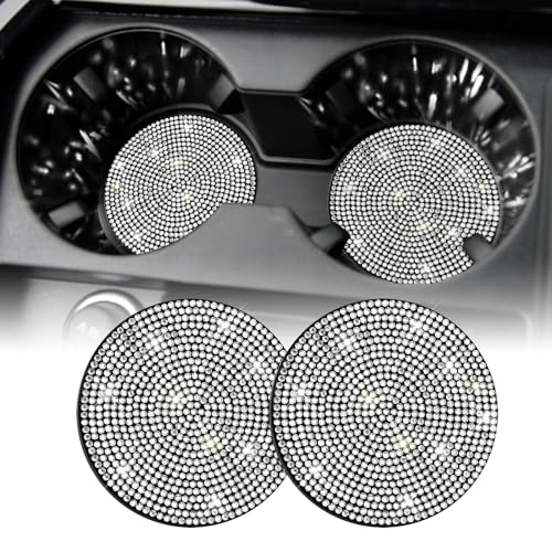 SINGARO Bling Cup Holder Coasters for Car, 2PCS Universal - Product Imagery
