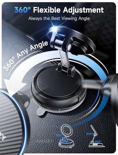 ANDERY Only for iPhone Magsafe Car Mount Charger [15W Fast - Product Imagery