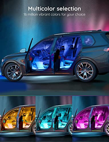 Govee Car LED Lights, RGB Smart Car Interior Lights, App Control - Product Imagery