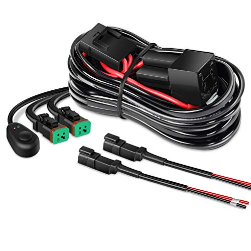 Nilight 10016W DT Wiring Harness Kit for LED Light Bars - 12V - Product Imagery