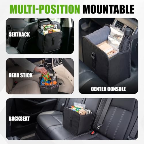 BFXM Car Trash Can, 2.8 Gallons Car Garbage Bag Hanging - Product Imagery
