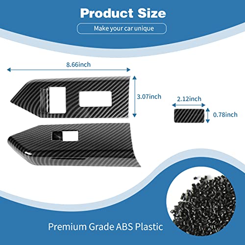 for Mustang Carbon Fiber Window Lift Switch Button Panel Cover - Product Imagery