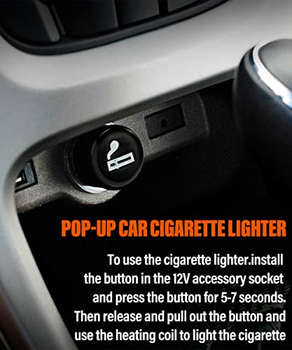 ESEWALAS Pop-Out Car Cigarette Lighter, 12V Lighter Plug Auto - Product Imagery