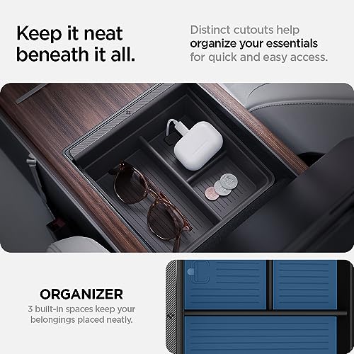 Spigen Console Organizer Tray for Tesla Model X & S - Product Imagery