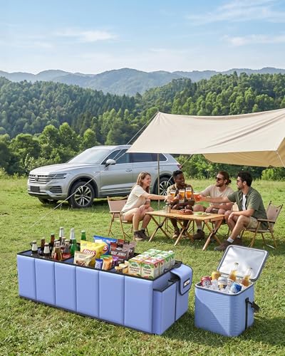 HOTOR Trunk Organizer, Sturdy Foldable with Cooler for Car, - Product Imagery