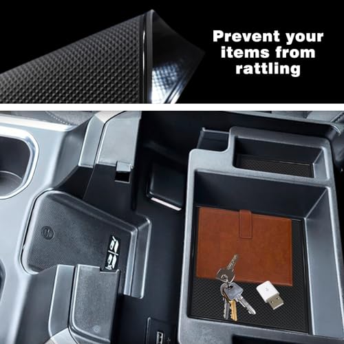 Muslogy Console Mats for 2022+ Silverado/Sierra 1500 OEM Box, - Product Imagery
