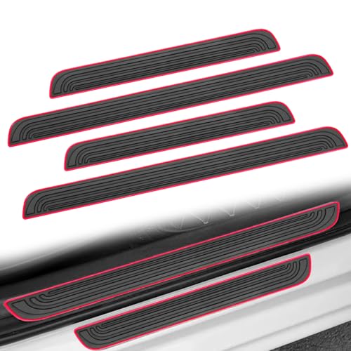 4PCS Car Door Sill Protector, Anti-Scratch & Waterproof Auto - Product Imagery