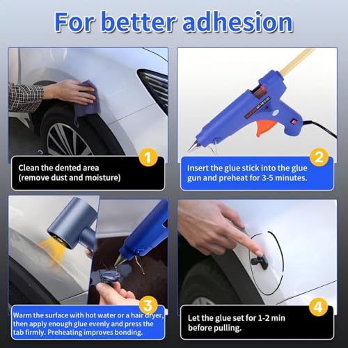 Super PDR Dent Puller Kit, Car Dent Removal Kit with Bridge - Product Imagery