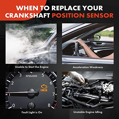 A-Premium Engine Crankshaft Position Sensor Compatible with Honda - Product Imagery