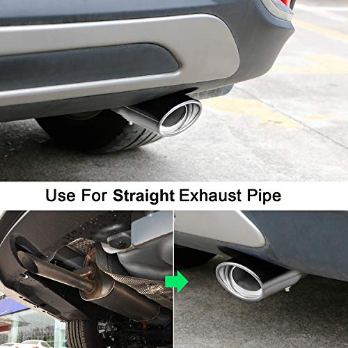 Dsycar Universal Stainless Steel 1.5" - 2.25" Inlet Exhaust - Product Imagery