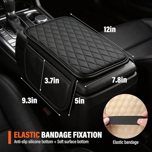 Center Console Cover with 2 Storage Bags, Universal Arm Cover - Product Imagery