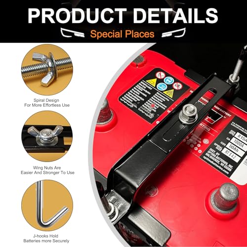 Battery Hold Down, Adjustable Stainless Steel Crossbar 11in J - Product Imagery