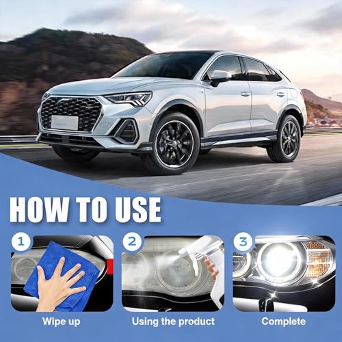 Headlight Restoration Kit – No Sanding, UV Shield – Restores - Product Imagery