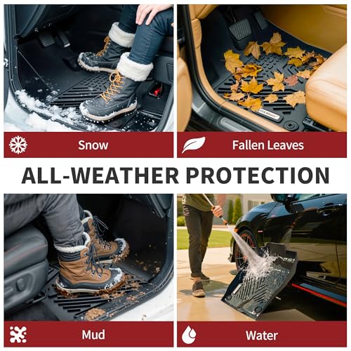 YITAMOTOR Floor Mats Fit for 2015-2024 Ford Edge All-Weather - Product Imagery
