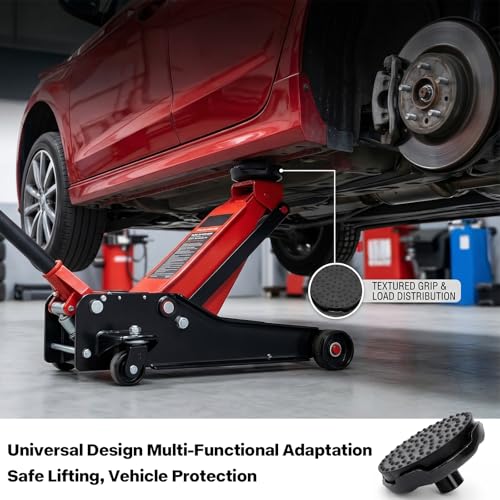 Yesland 2 Pack Floor Jack Saddle with Rubber Pad, 4.8 Inch in - Product Imagery
