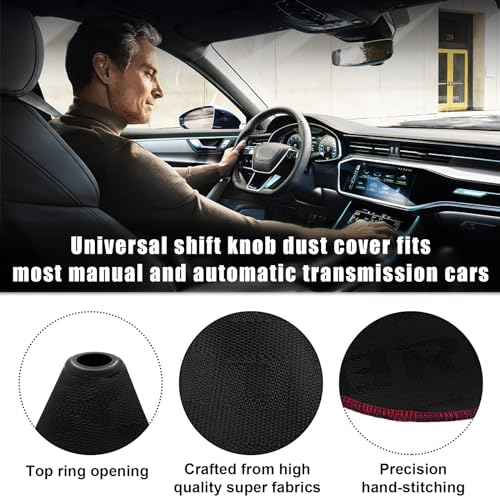 Car Shift Knob Dust Cover, Shift Boot Cover, Hyper Fabric - Product Imagery