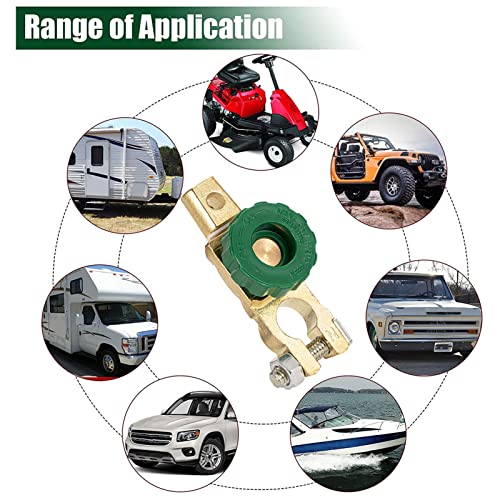 Switch Isolator , Brass Plated Zinc Alloy Knob Type Top Post - Product Imagery
