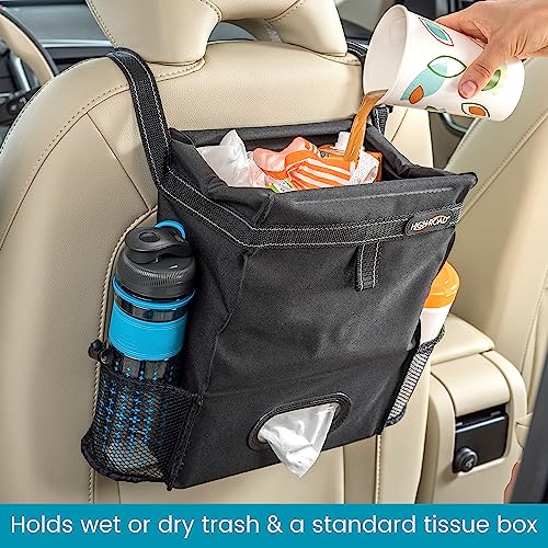 High Road Car Trash Can and Tissue Holder, Hanging Trash Bag - Product Imagery