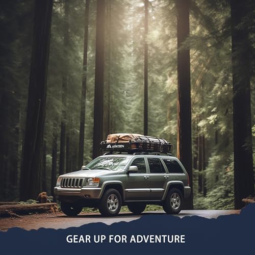 ARKSEN 64" x 39" x 6" Roof Rack Basket with Extension - Product Imagery