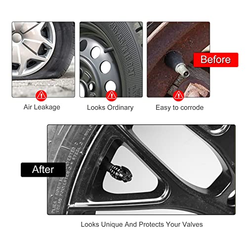 SINGARO Car Tire Valve Stem Cap, Personalized Tire Valve Stem - Product Imagery