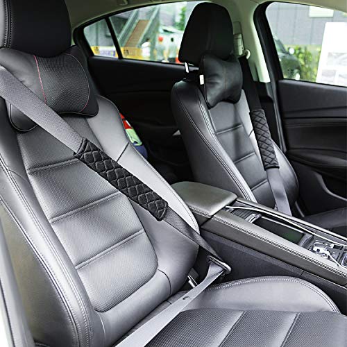 Tatuo 4 Pack Seat Belt Cover Extra Long Soft Pad for Car,10.6 - Product Imagery