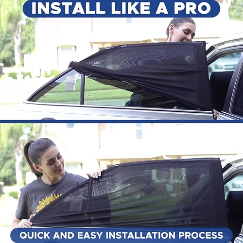 EcoNour Car Window Screens for Camping (Pack of 2) Car Window - Product Imagery