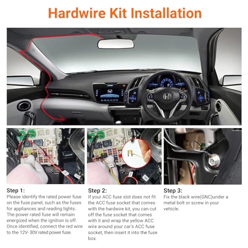 Vantrue 11.5ft USB-C Hardwire Kit, Compatible with All Vantrue - Product Imagery