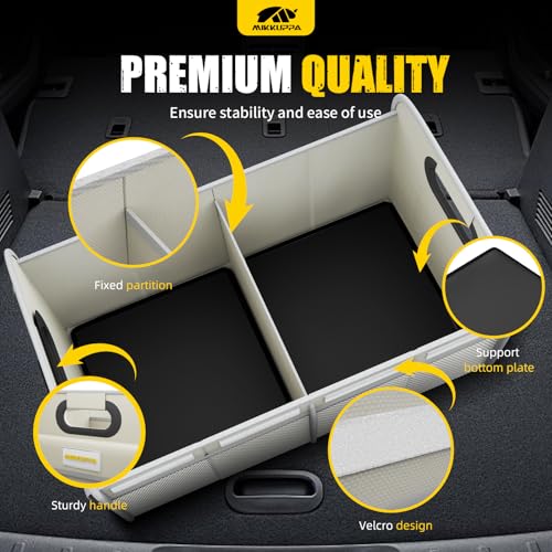 MIKKUPPA Car Trunk Organizer - 70L Collapsible SUV Trunk - Product Imagery