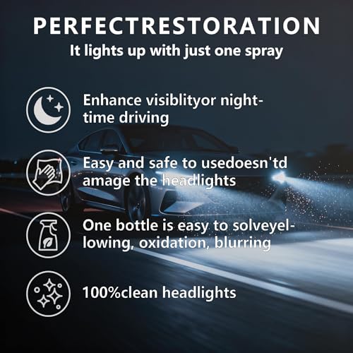 Headlight Restoration Kit – No Sanding, UV Shield – Restores - Product Imagery