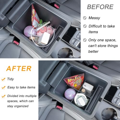 PIMCAR 2-Piece Center Console Organizer & Armrest Divider Set - Product Imagery