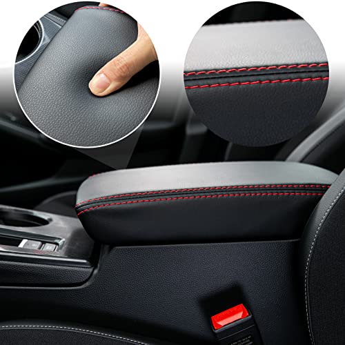 CKE for Honda Civic 2022-2026 Armrest Cover -Black (Red line) - Product Imagery