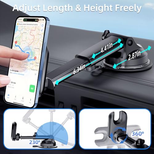 pop-tech Car Phone Mount for Pop Socket: Suction Cup Cell Phone - Product Imagery