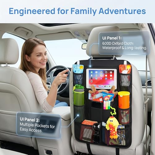 Car Backseat Organizer with 10" Tablet Holder, Seat Back - Product Imagery