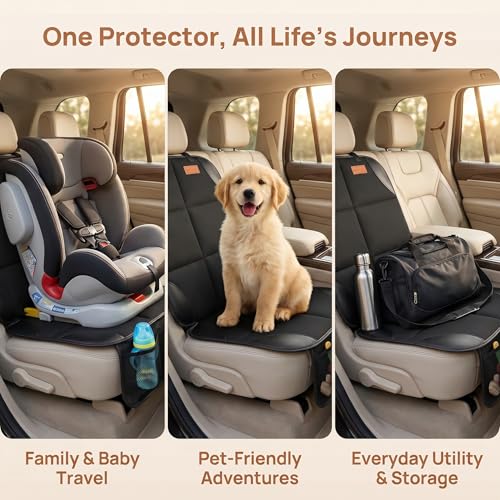 SMART ELF 2 Pack in Gift Box Car Seat Protector (Black) - Product Imagery