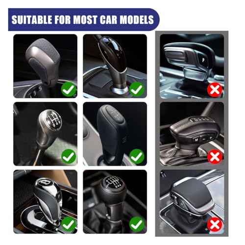 JOYCOURT 2PCS Car Gear Shift Hoodie Auto Shifter Knob Cover, - Product Imagery