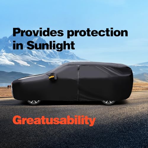 Large SUV Car Cover for Chevrolet Tahoe 100% Waterproof All - Product Imagery