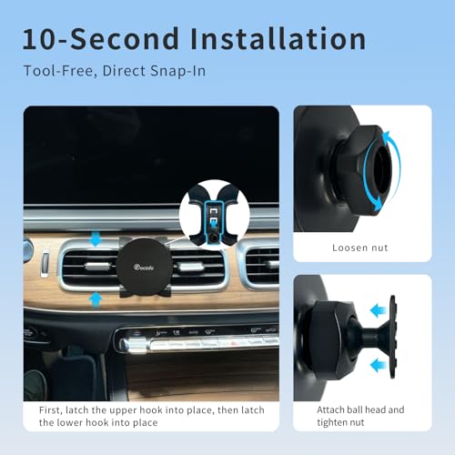 Car Phone Holder for Mercedes Benz GLE 350 450 2020–2024 & GLS - Product Imagery