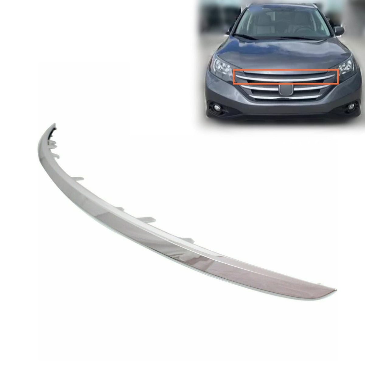 Front Upper Grille Grill Molding Trim For HONDA CR-V 2012 2013 - Product Imagery